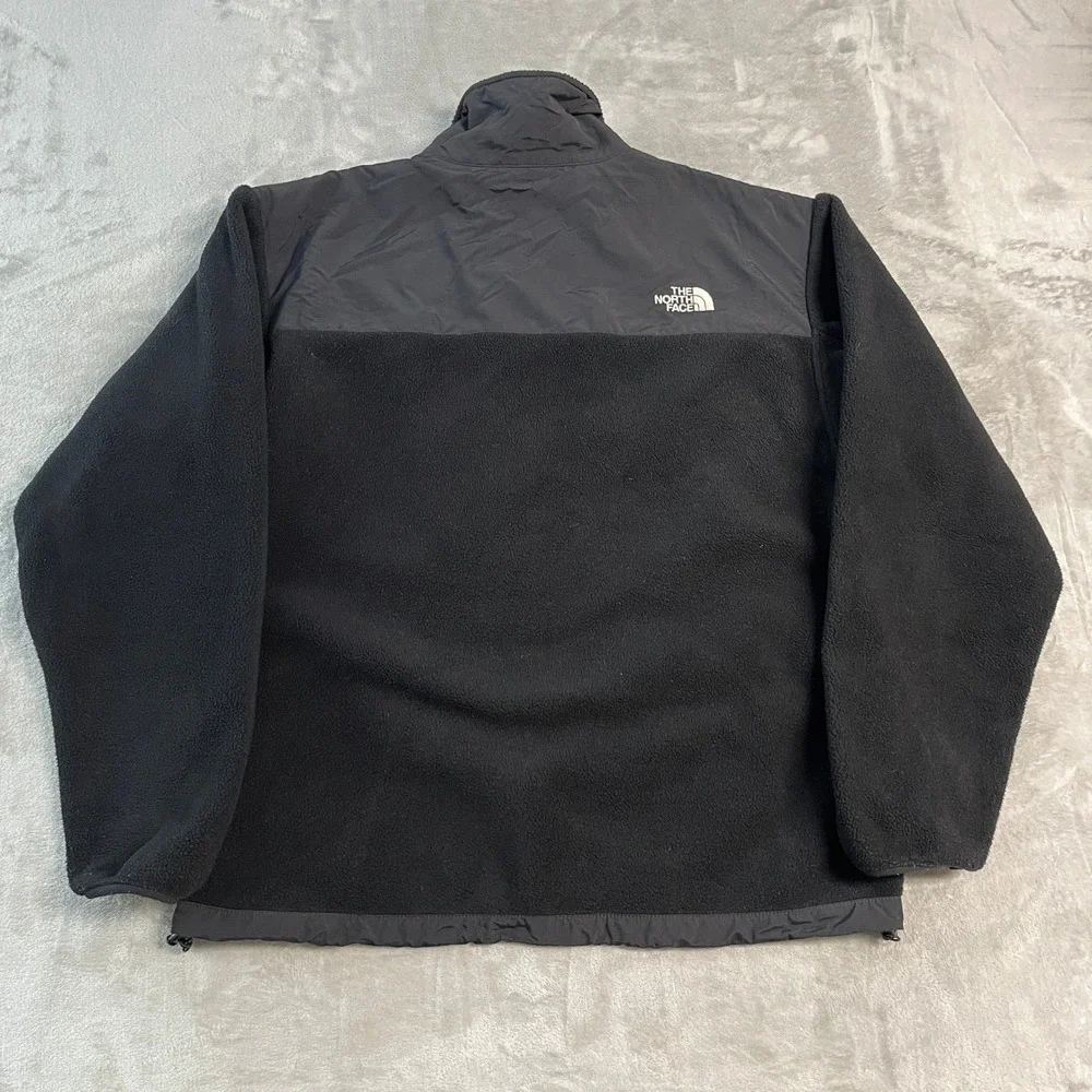 The North Face Denali Polartec Fleece Jacket Mens Large Black Full Zip Venting
